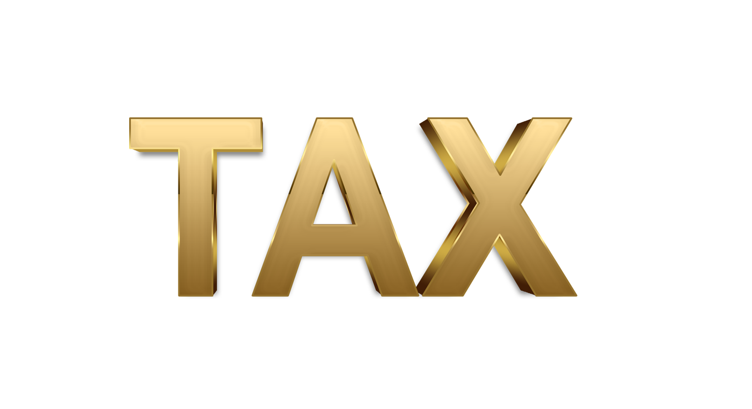 Tax word png, Tax png, word Tax gold text typography PNG images Tax png transparent background